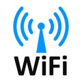 Free wifi logo zone - illustration